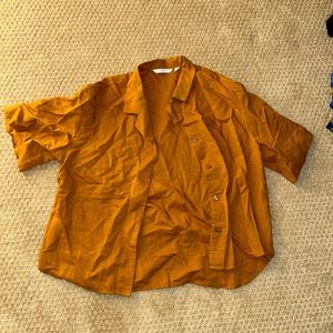 Uniqlo rayon short sleeve blouse
